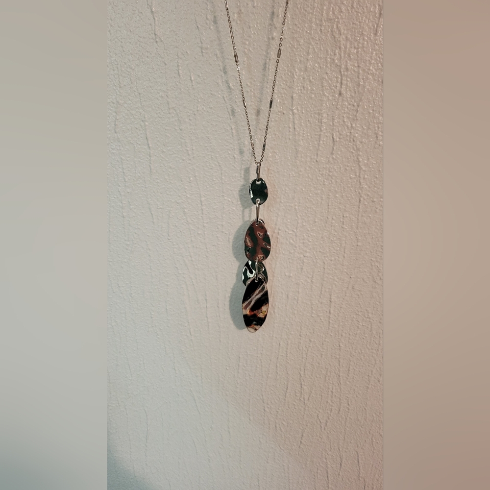 Lane Bryant Long Silver Necklace - 32 inches